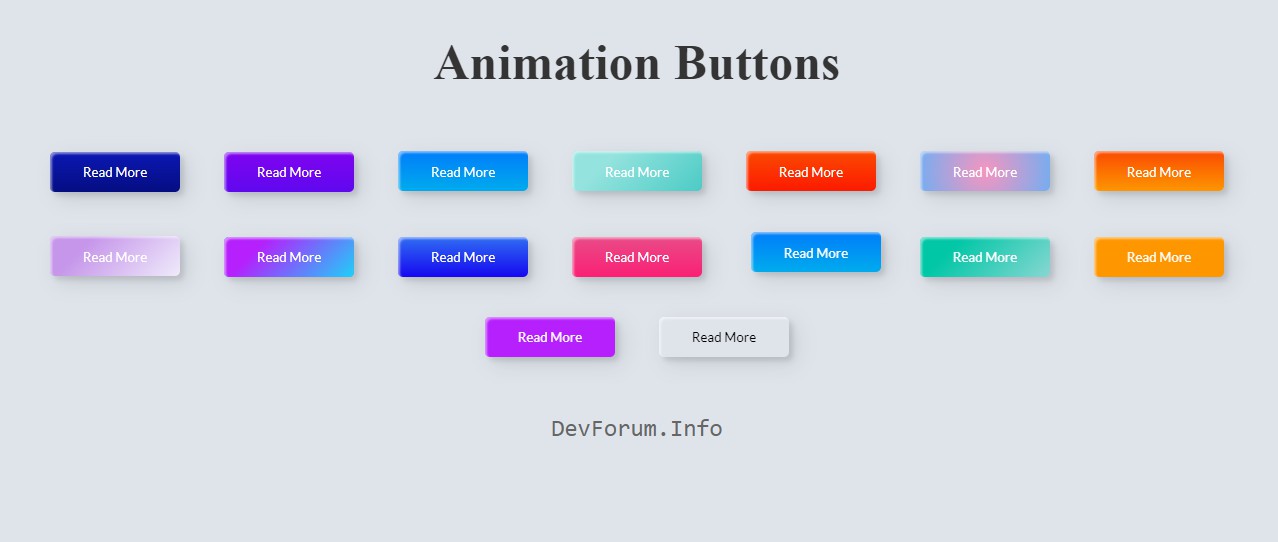 Candy Color Button Animation with HTML and CSS